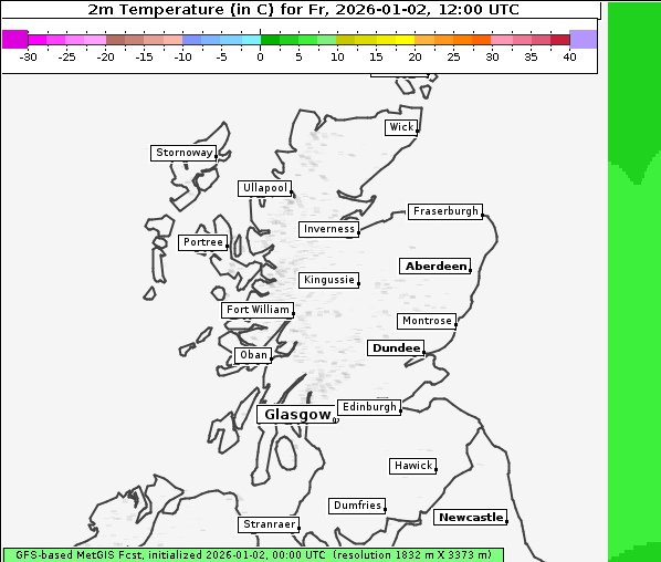 Temperatur, 2. 1. 2026