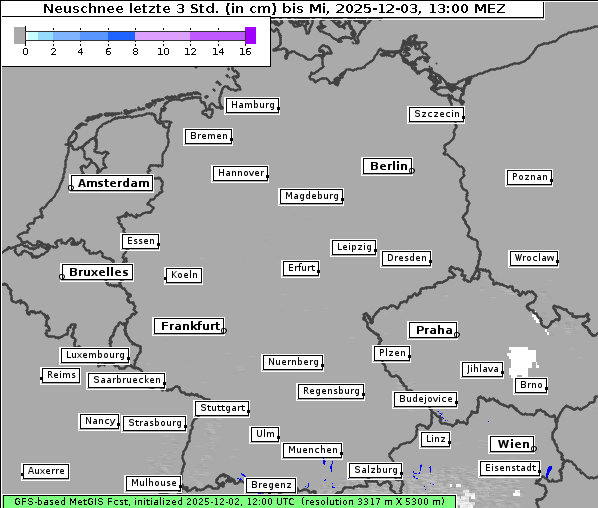 Neuschnee, 3. 12. 2025