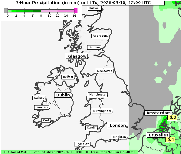 Niederschlag, 10. 3. 2026
