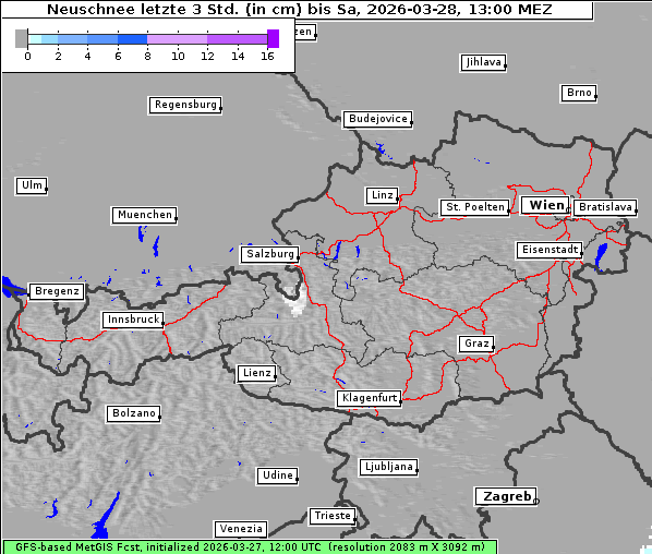 Neuschnee, 28. 3. 2026