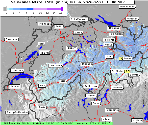 Neuschnee, 21. 2. 2026