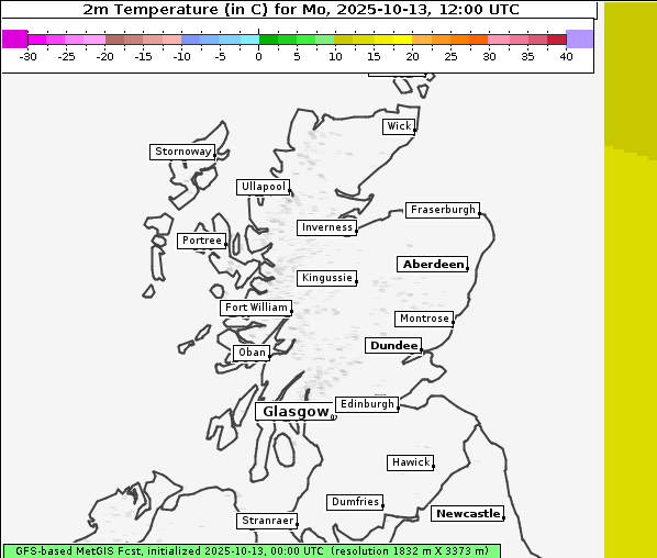 Temperatur, 13. 10. 2025