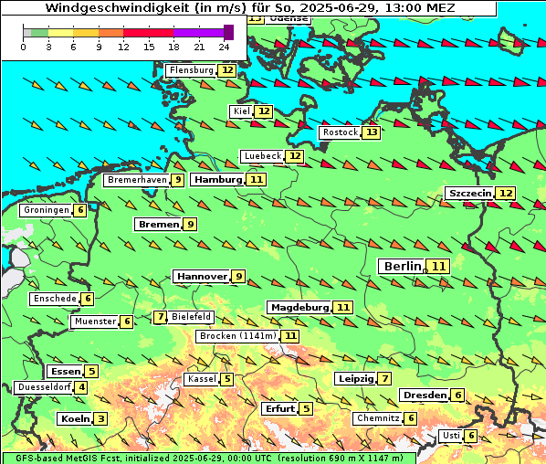 Wind, 29. 6. 2025