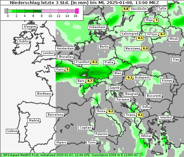 Niederschlag, 8. 1. 2025