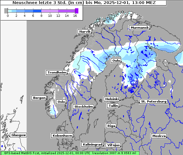 Neuschnee, 1. 12. 2025