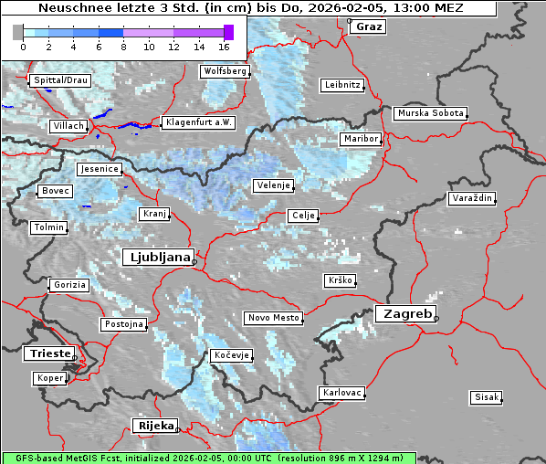 Neuschnee, 5. 2. 2026