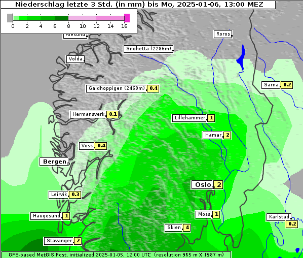 Niederschlag, 6. 1. 2025