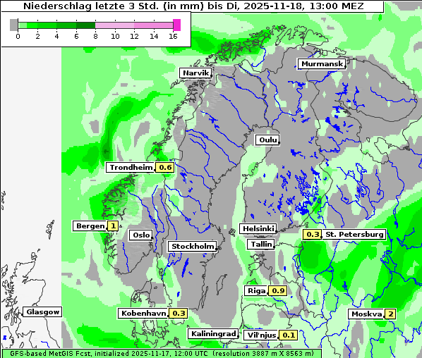 Niederschlag, 18. 11. 2025