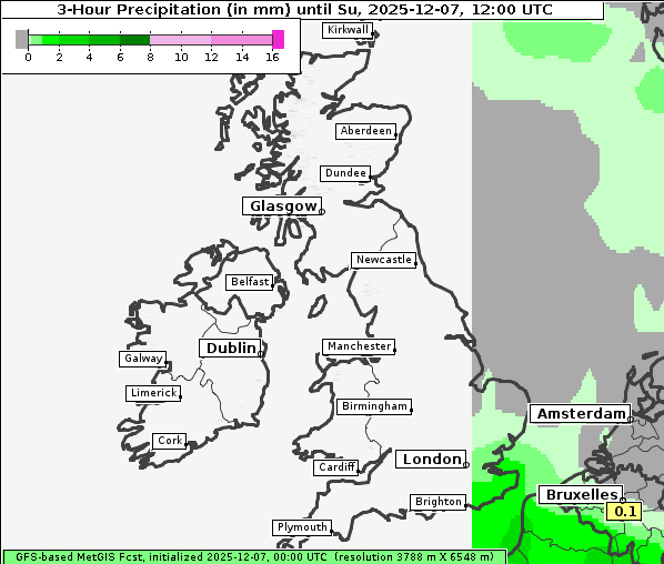 Niederschlag, 7. 12. 2025
