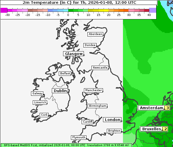 Temperatur, 8. 1. 2026