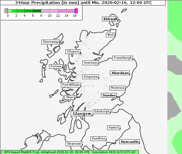 Niederschlag, 16. 2. 2026