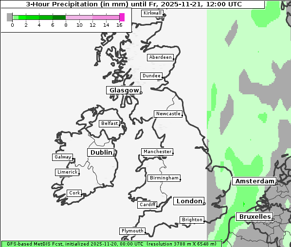 Niederschlag, 21. 11. 2025