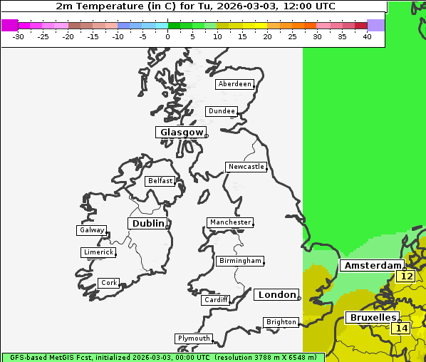 Temperatur, 3. 3. 2026