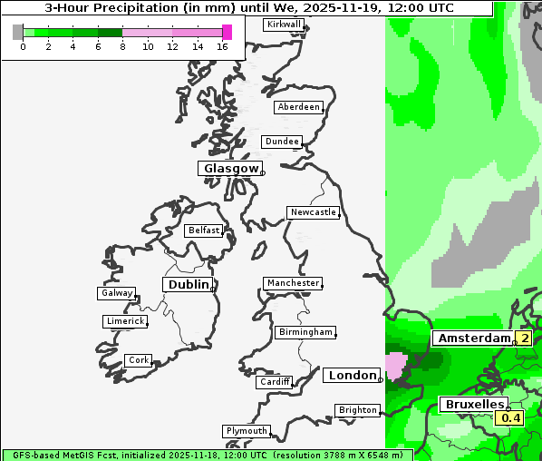 Niederschlag, 19. 11. 2025
