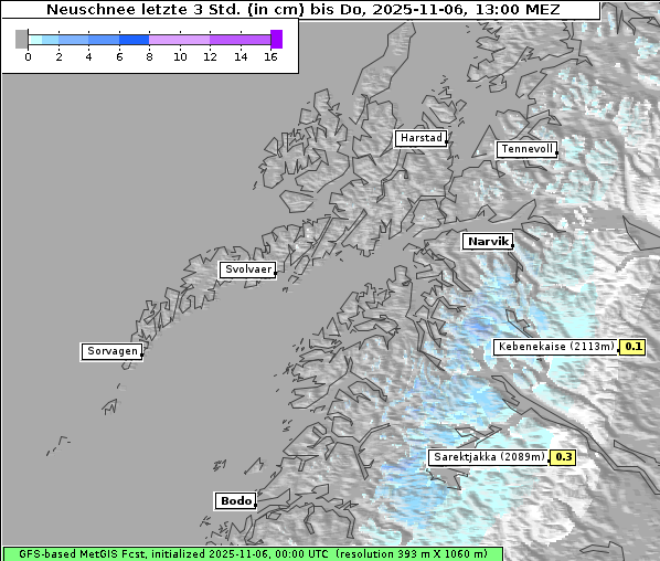 Neuschnee, 6. 11. 2025