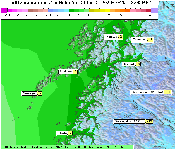 Temperatur, 29. 10. 2024