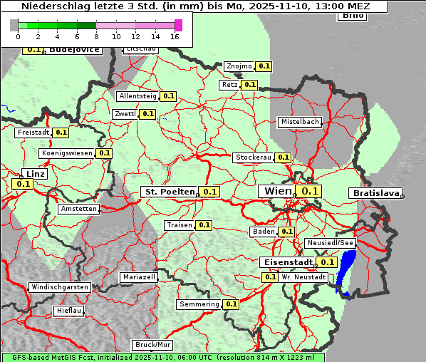 Niederschlag, 10. 11. 2025