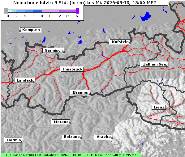 Neuschnee, 18. 3. 2026