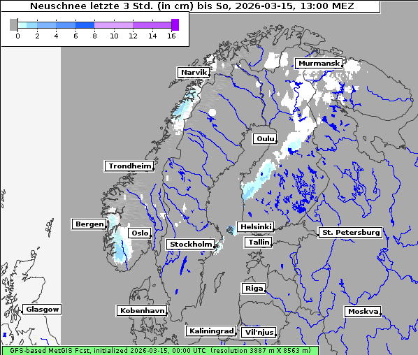 Neuschnee, 15. 3. 2026