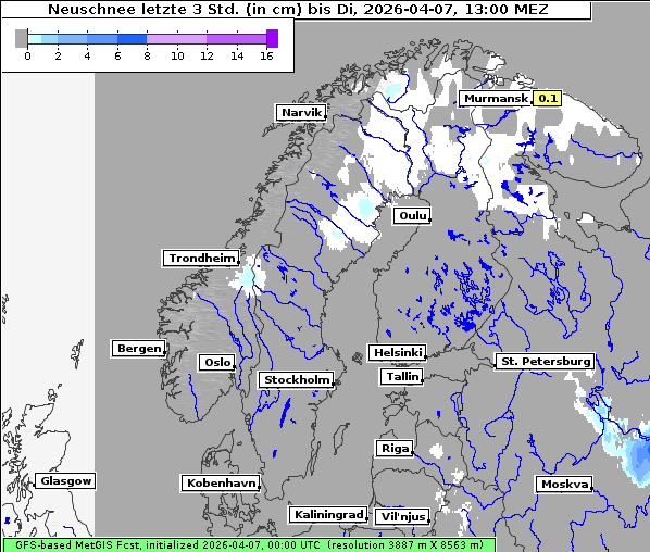 Neuschnee, 7. 4. 2026