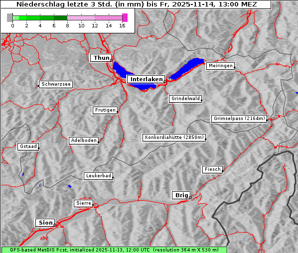 Niederschlag, 14. 11. 2025