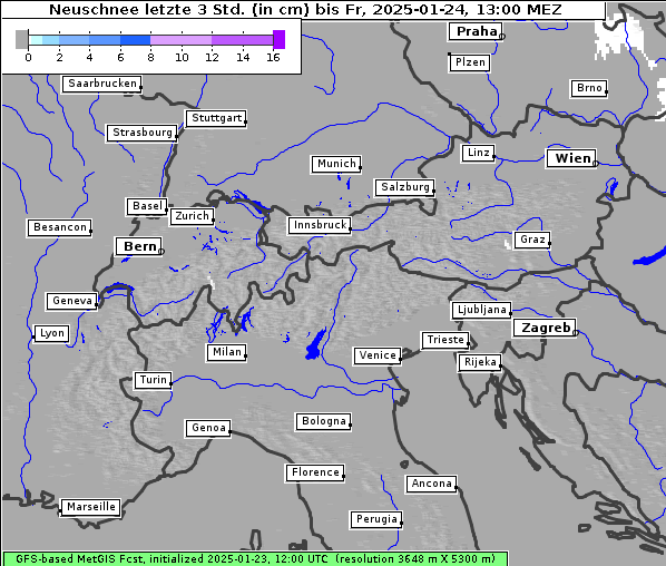 Neuschnee, 24. 1. 2025