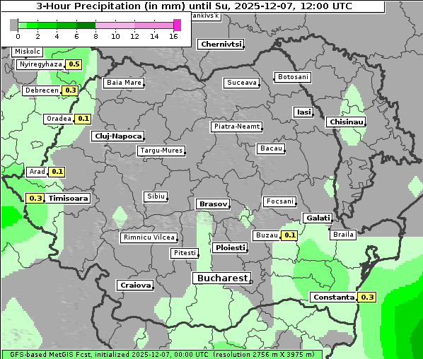 Niederschlag, 7. 12. 2025