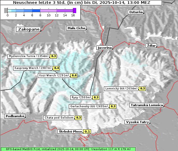 Neuschnee, 14. 10. 2025