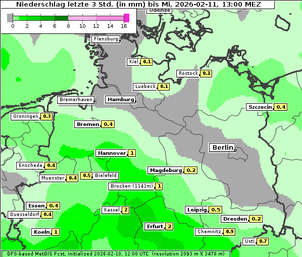 Niederschlag, 11. 2. 2026