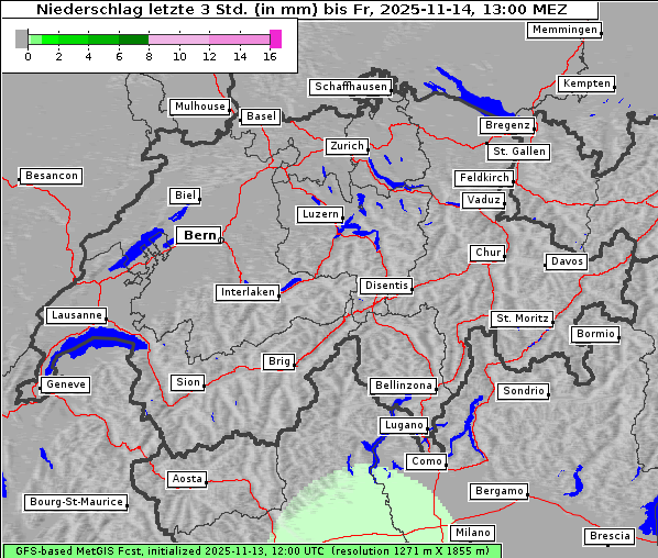 Niederschlag, 14. 11. 2025