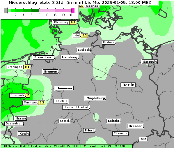 Niederschlag, 5. 1. 2026