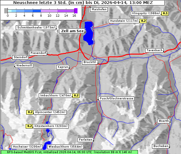 Neuschnee, 14. 4. 2026