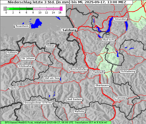 Niederschlag, 17. 9. 2025