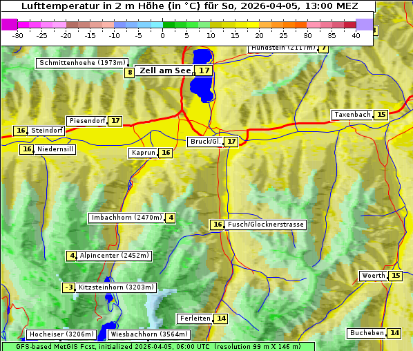Temperatur, 5. 4. 2026