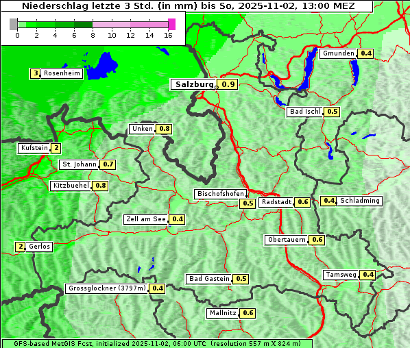 Niederschlag, 2. 11. 2025