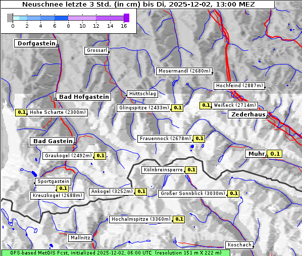 Neuschnee, 2. 12. 2025