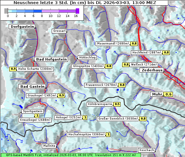 Neuschnee, 3. 3. 2026