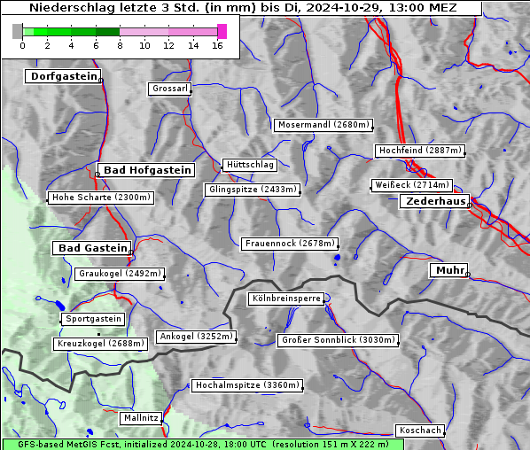 Niederschlag, 29. 10. 2024