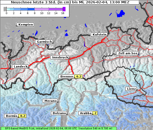 Neuschnee, 4. 2. 2026