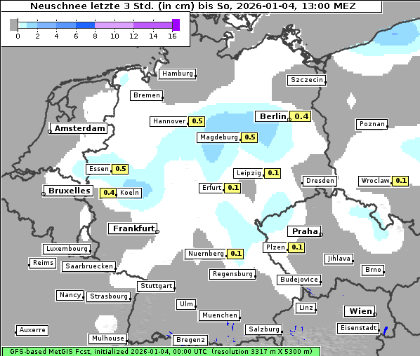 Neuschnee, 4. 1. 2026