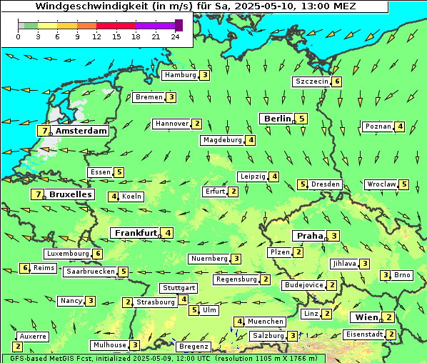 Wind, 10. 5. 2025