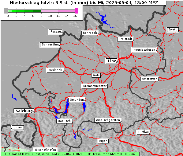 Niederschlag, 4. 6. 2025