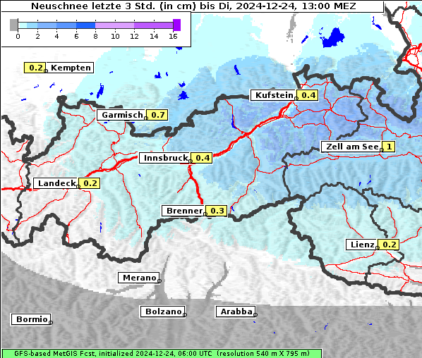 Neuschnee, 24. 12. 2024