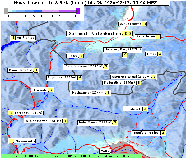 Neuschnee, 17. 2. 2026