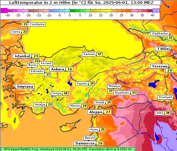 Temperatur, 1. 6. 2025