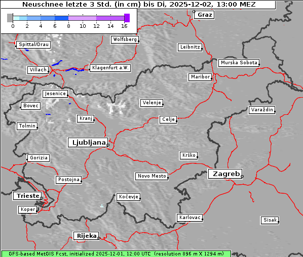 Neuschnee, 2. 12. 2025
