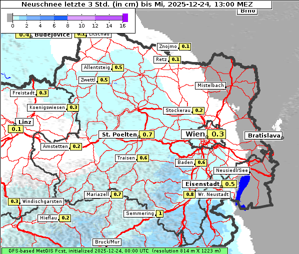 Neuschnee, 24. 12. 2025
