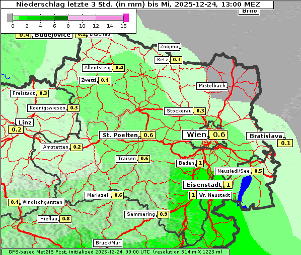 Niederschlag, 24. 12. 2025