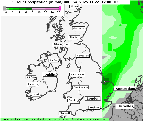 Niederschlag, 22. 11. 2025