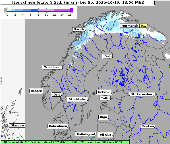 Neuschnee, 19. 10. 2025